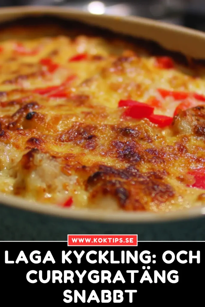Laga Kyckling: och Currygratäng Snabbt & Enkelt
