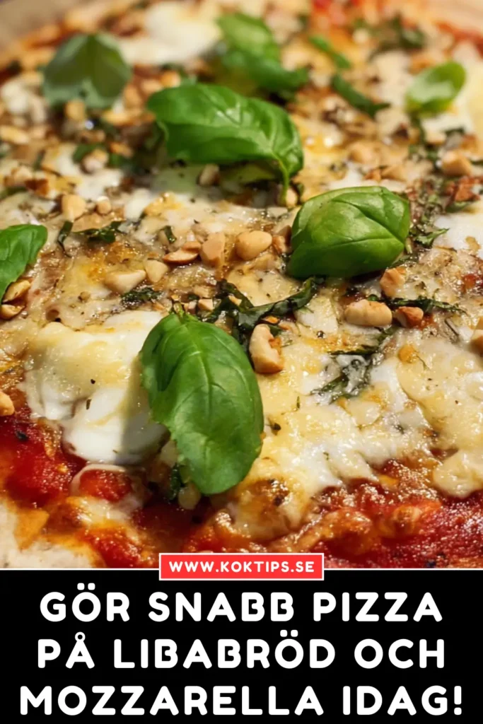 Gör snabb pizza på libabröd och mozzarella idag!