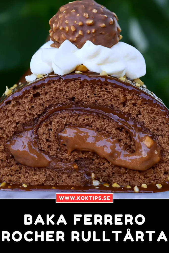 Baka Ferrero Rocher rulltårta: Snabbt och enkelt