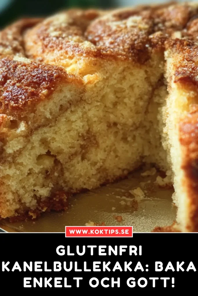 Glutenfri Kanelbullekaka: Baka enkelt och gott!