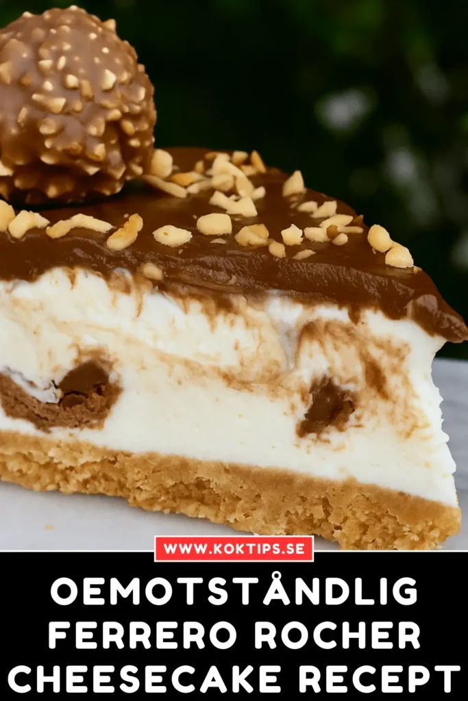 Oemotståndlig Ferrero Rocher Cheesecake Recept