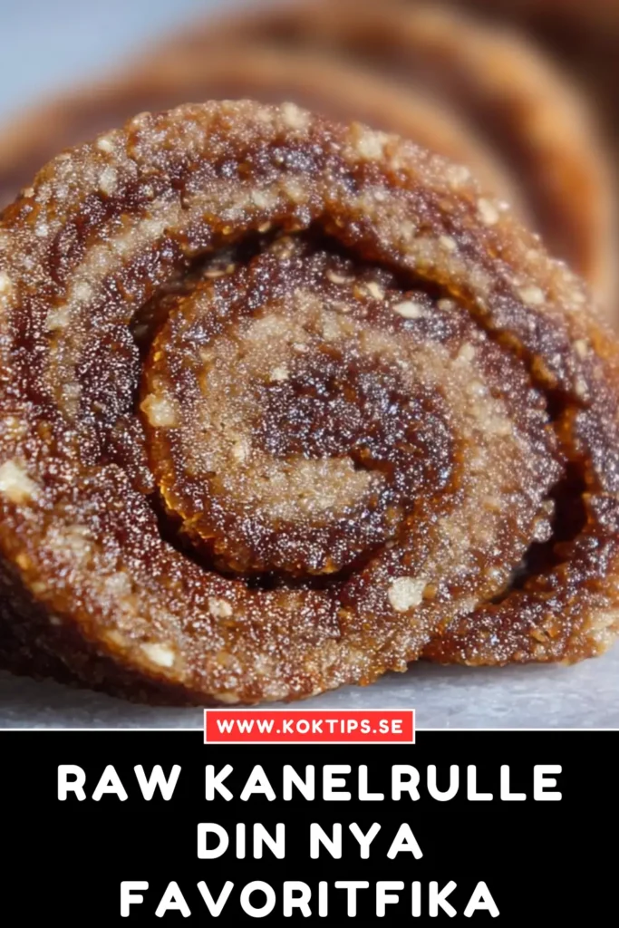 Raw Kanelrulle: Din Nya Favoritfika