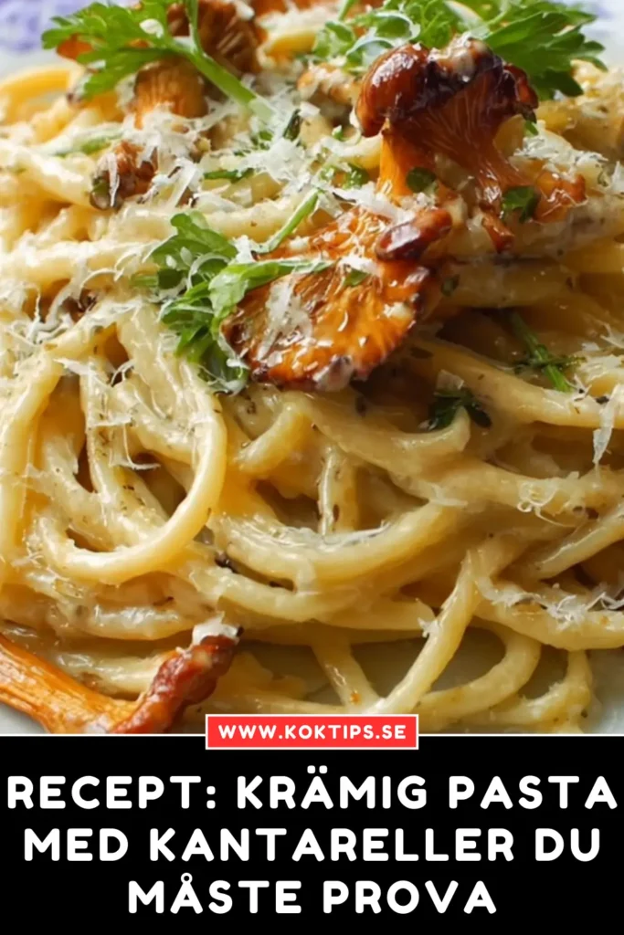 Recept: Krämig pasta med kantareller du måste prova