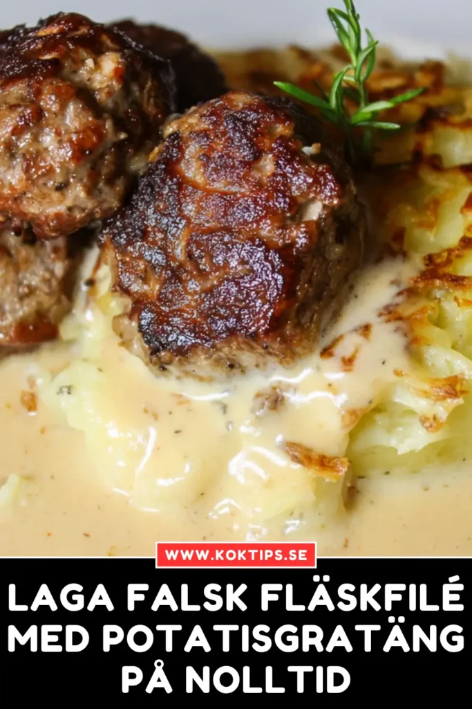 Laga Falsk Fläskfilé med Potatisgratäng på Nolltid