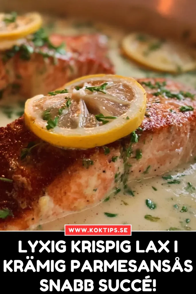 Lyxig Krispig lax i krämig parmesansås: Snabb succé!