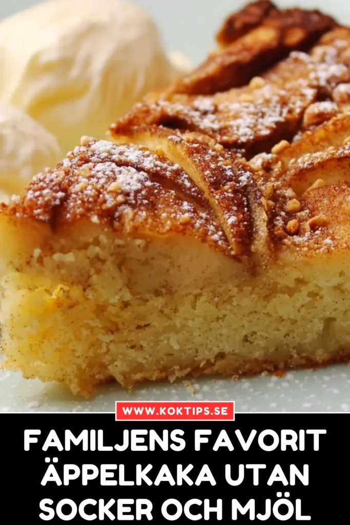 Familjens Favorit: Äppelkaka Utan Socker Och Mjöl