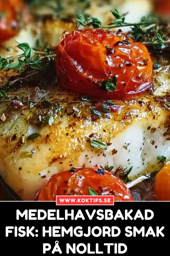 Medelhavsbakad fisk: Hemgjord smak på nolltid