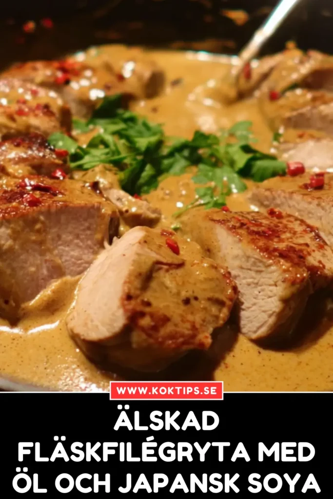 Älskad Fläskfilégryta med Öl och Japansk Soya