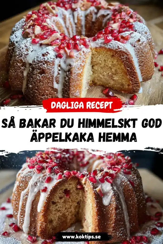 Så bakar du himmelskt god äppelkaka hemma