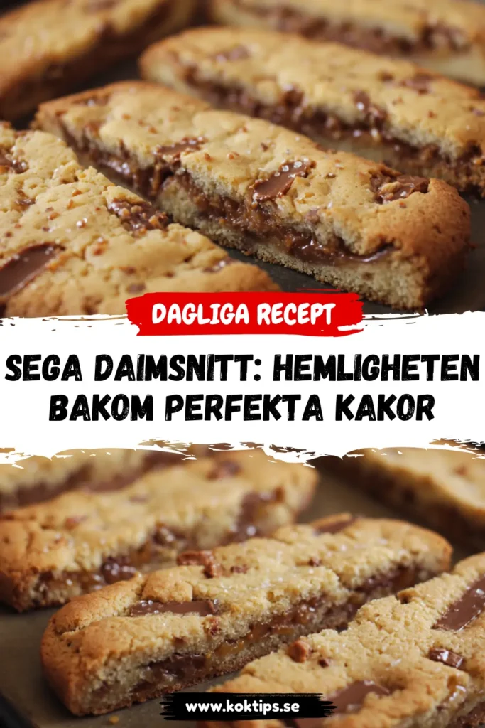 Sega daimsnitt: Hemligheten bakom perfekta kakor