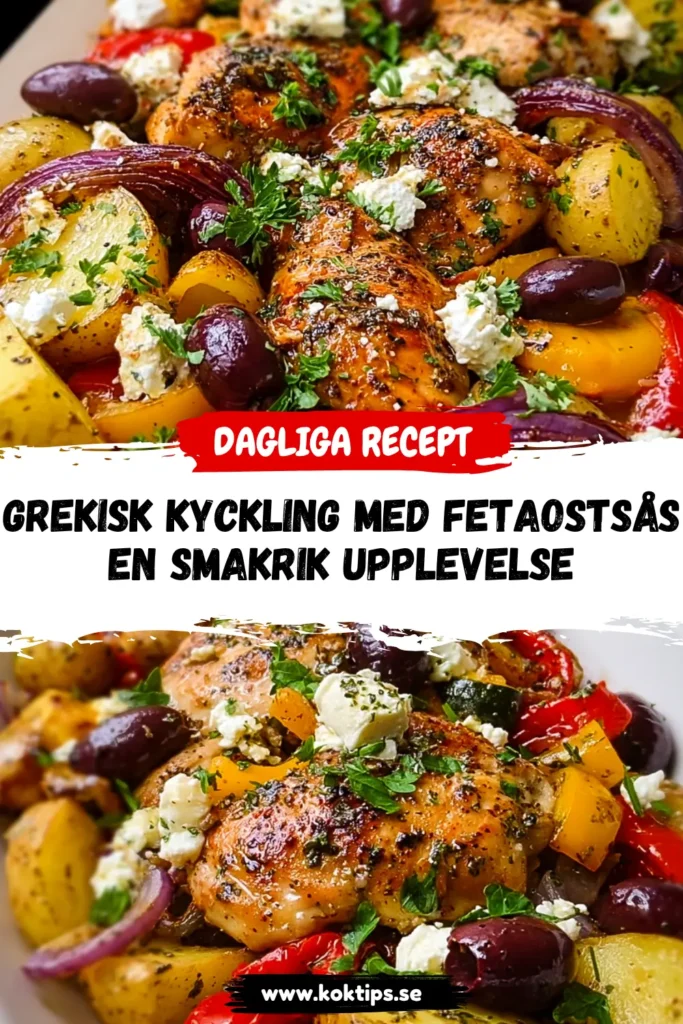 Grekisk kyckling med fetaostsås: En smakrik upplevelse