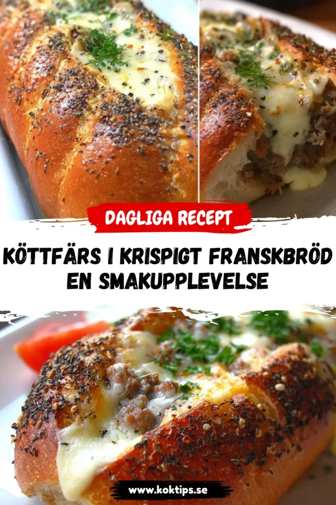 Köttfärs i krispigt franskbröd: En smakupplevelse