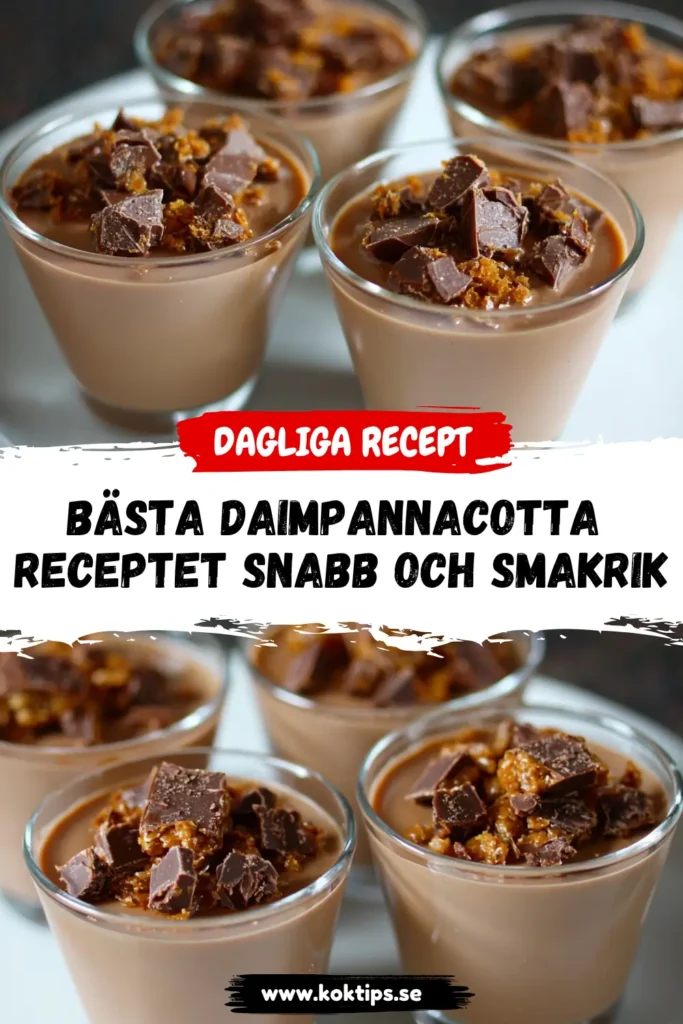Bästa Daimpannacotta Receptet: Snabb och Smakrik