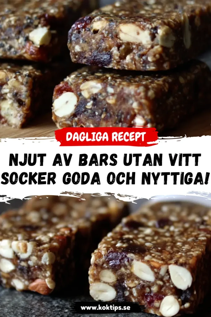 Njut av bars utan vitt socker: Goda och nyttiga!