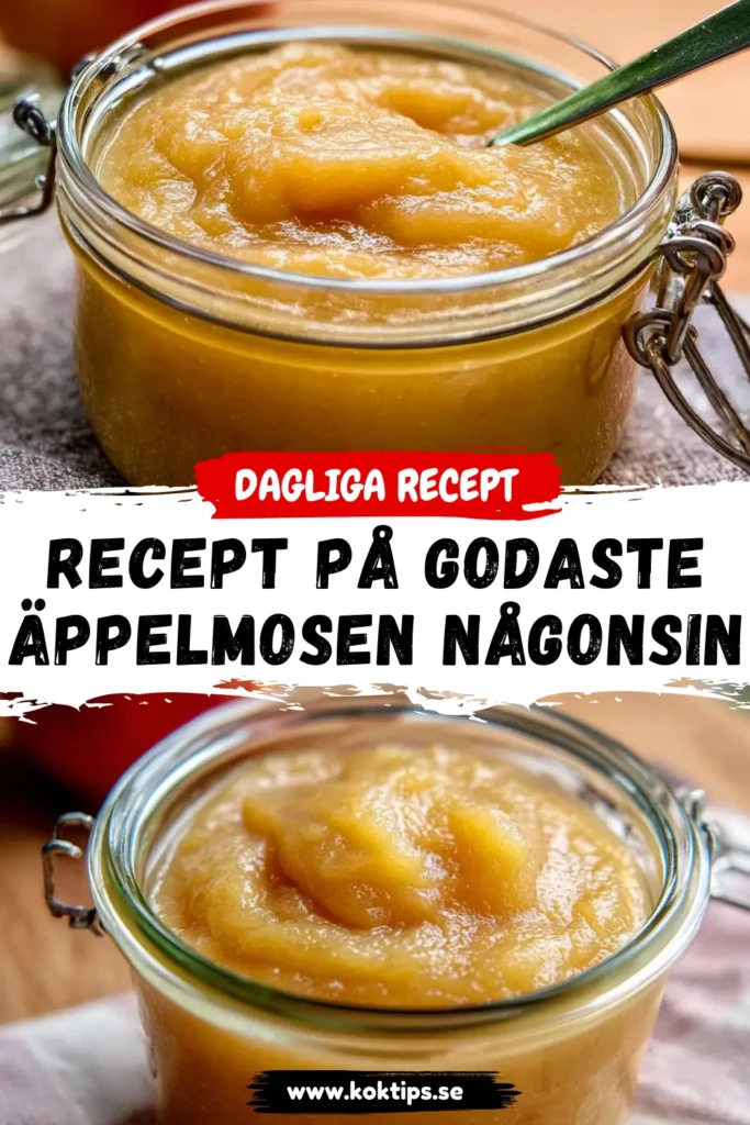 Recept på godaste äppelmosen någonsin