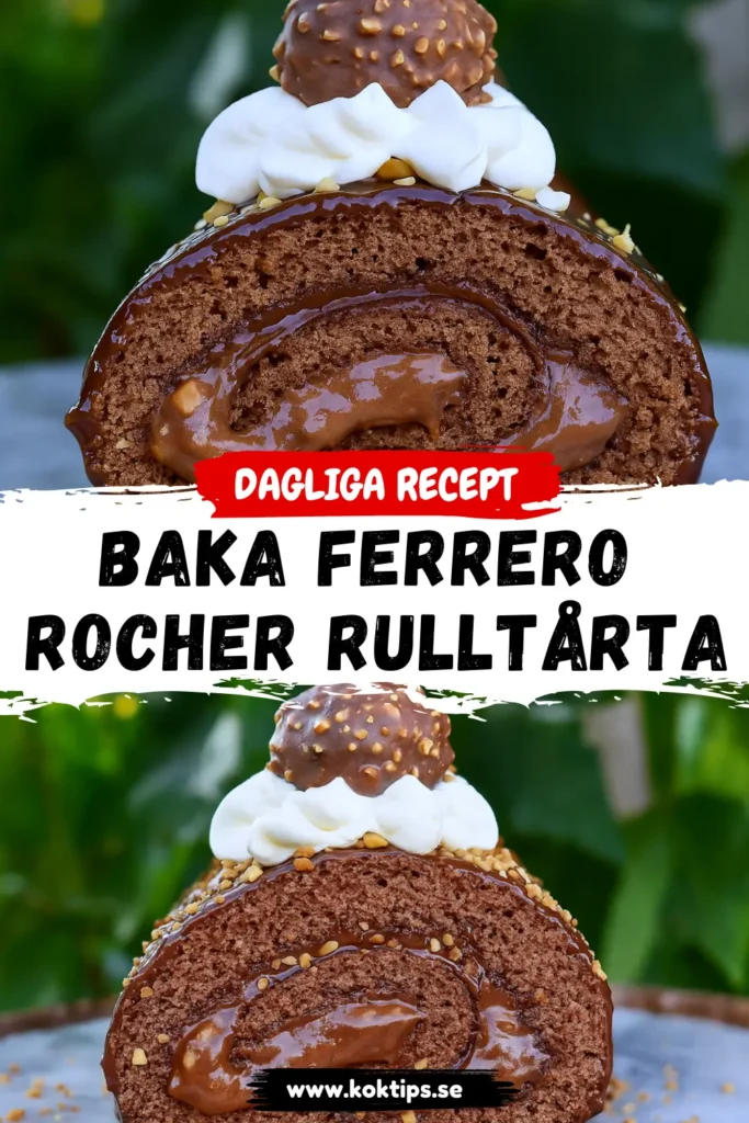 Baka Ferrero Rocher rulltårta: Snabbt och enkelt