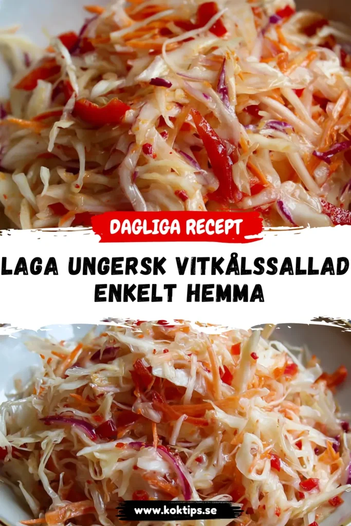 Laga Ungersk vitkålssallad enkelt hemma