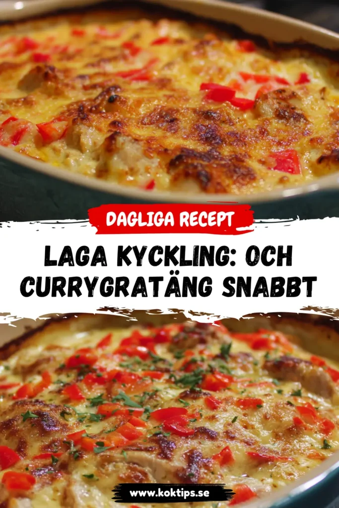 Laga Kyckling: och Currygratäng Snabbt & Enkelt