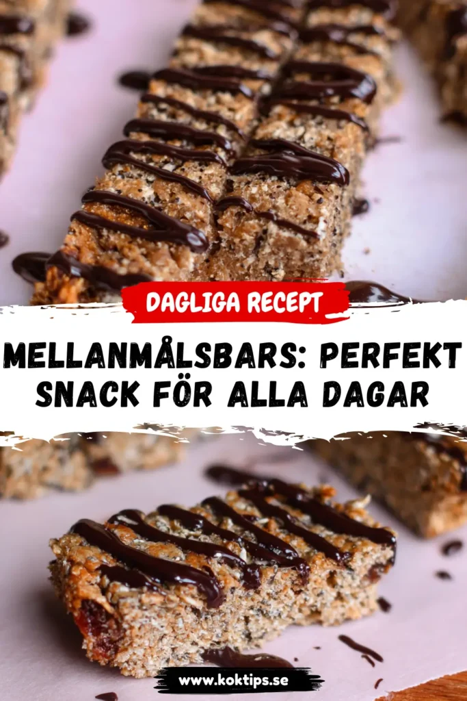 Mellanmålsbars: Perfekt Snack för Alla Dagar