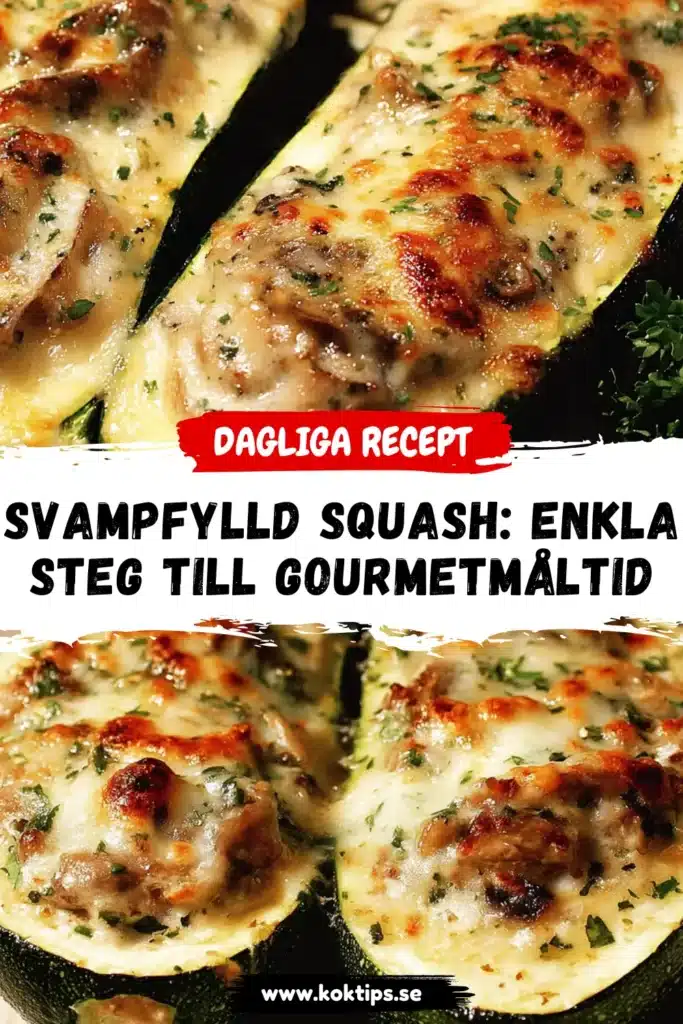 Svampfylld squash: Enkla steg till gourmetmåltid