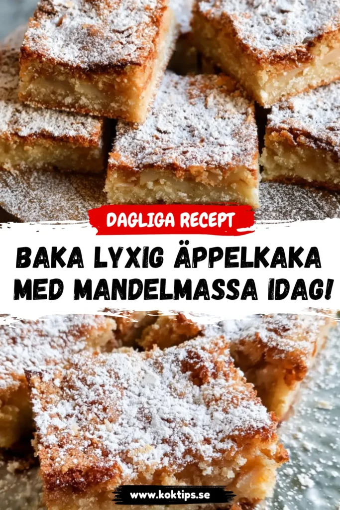 Baka lyxig äppelkaka med mandelmassa idag!