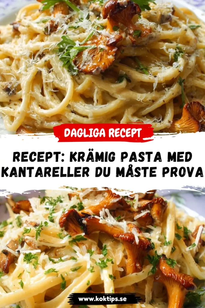Recept: Krämig pasta med kantareller du måste prova