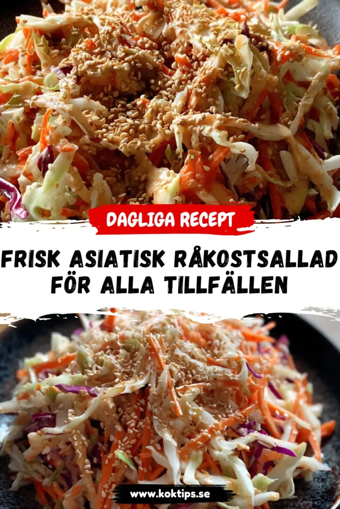 Frisk Asiatisk Råkostsallad för Alla Tillfällen