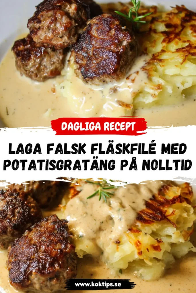 Laga Falsk Fläskfilé med Potatisgratäng på Nolltid