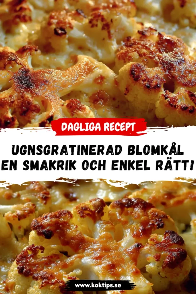 Ugnsgratinerad blomkål: En smakrik och enkel rätt!