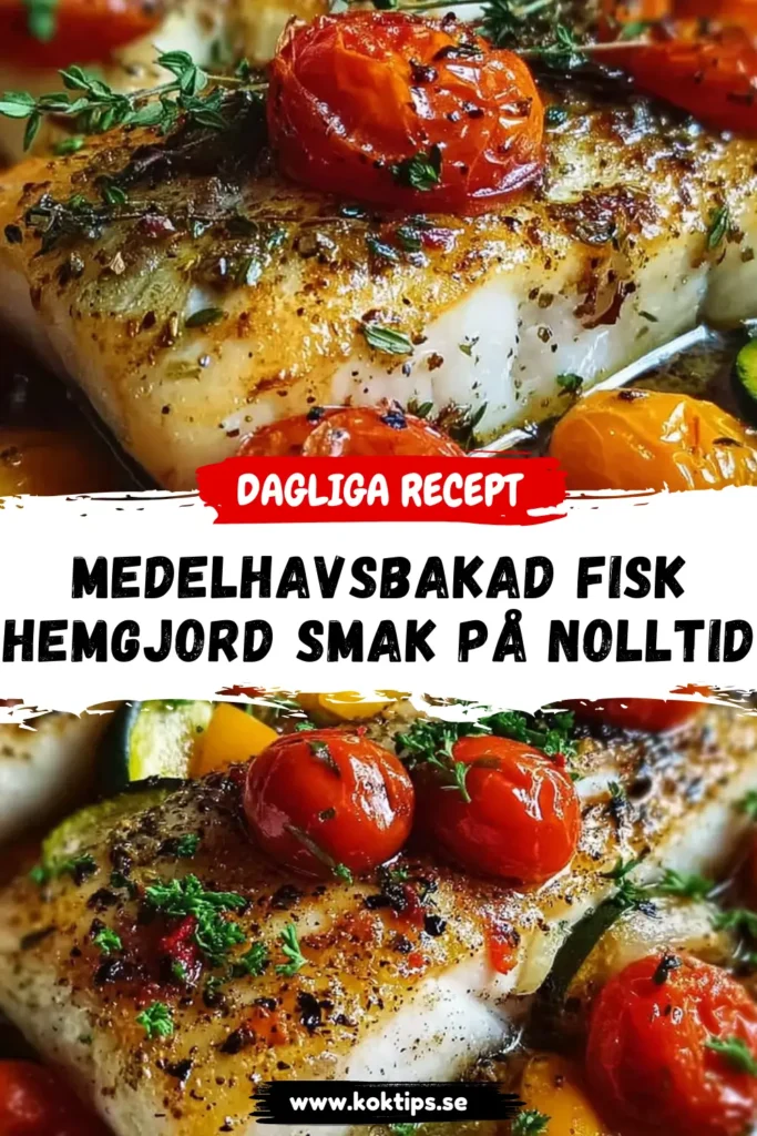 Medelhavsbakad fisk: Hemgjord smak på nolltid