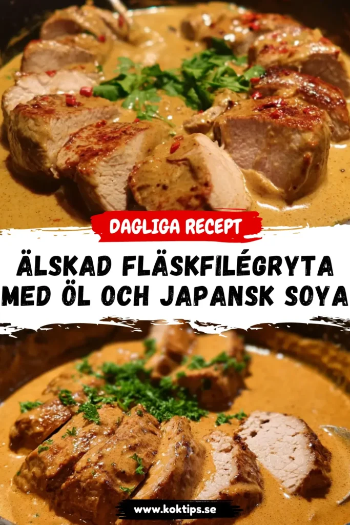 Älskad Fläskfilégryta med Öl och Japansk Soya