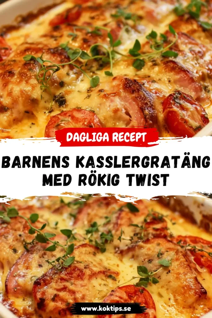 Perfekt Barnens kasslergratäng med rökig twist