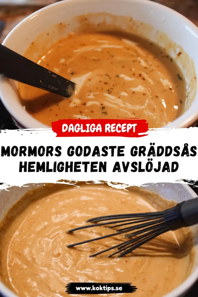 Mormors Godaste Gräddsås: Hemligheten Avslöjad