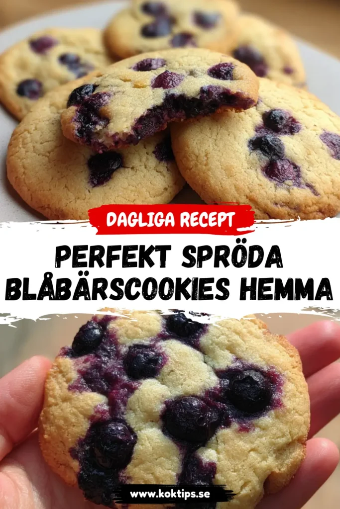 Perfekt spröda Blåbärscookies hemma
