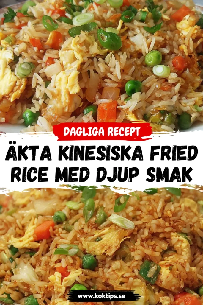 Äkta Kinesiska fried rice med djup smak