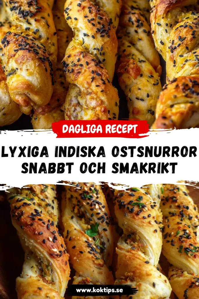 Lyxiga Indiska ostsnurror: Snabbt och Smakrikt