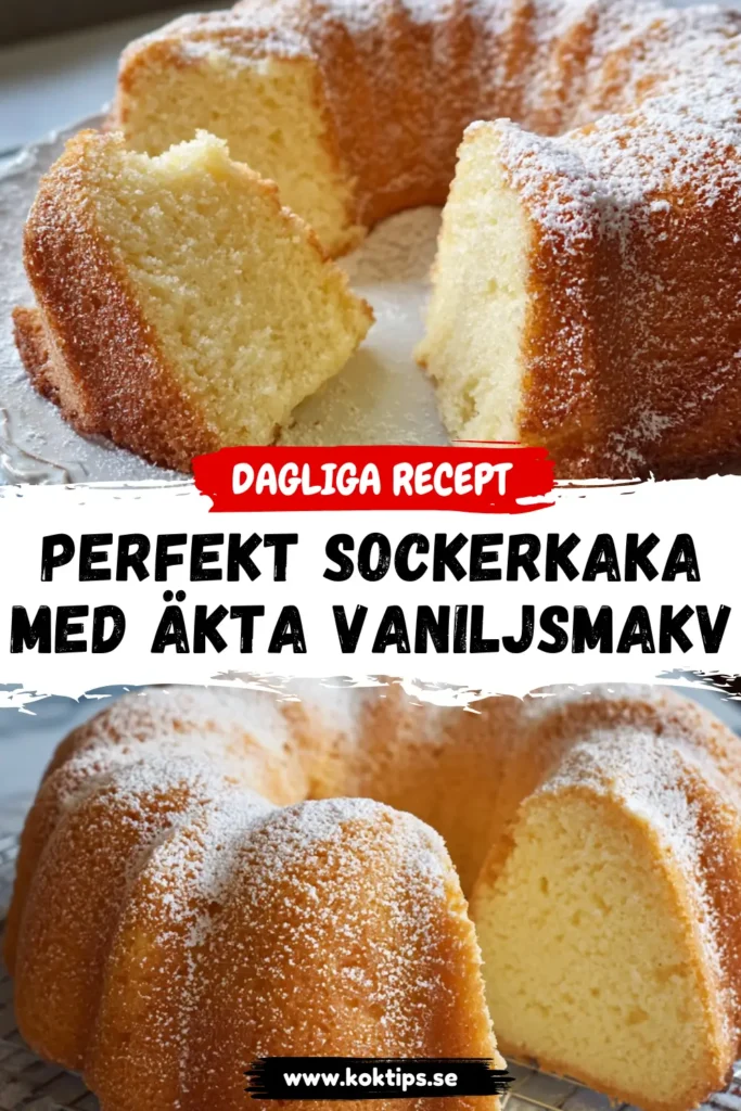 Perfekt Sockerkaka med äkta vaniljsmak