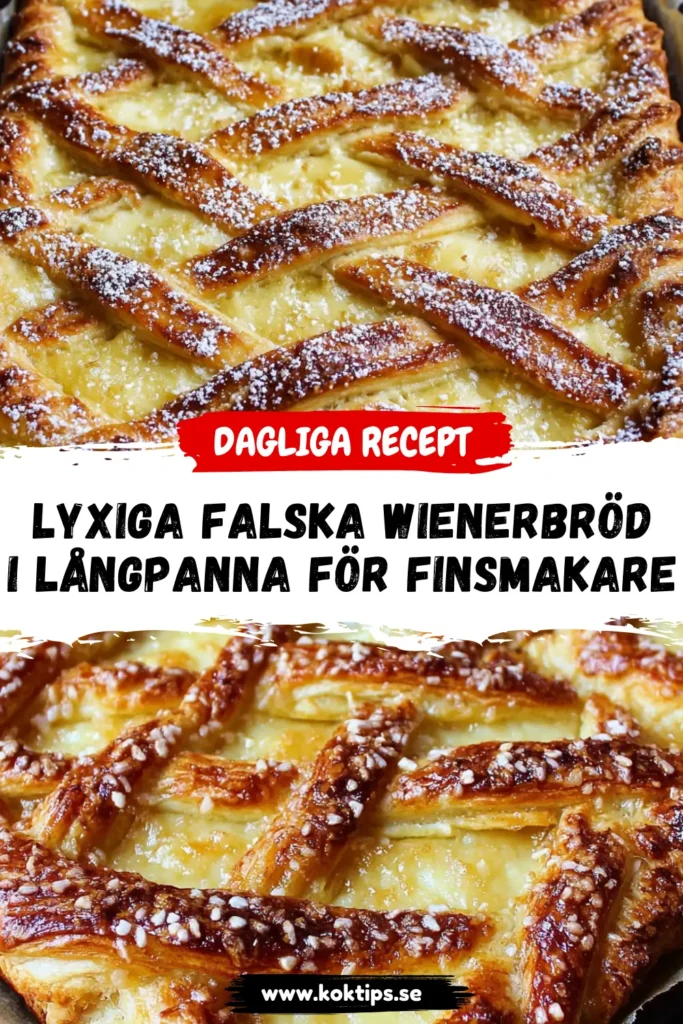 Lyxiga Falska wienerbröd i långpanna för finsmakare