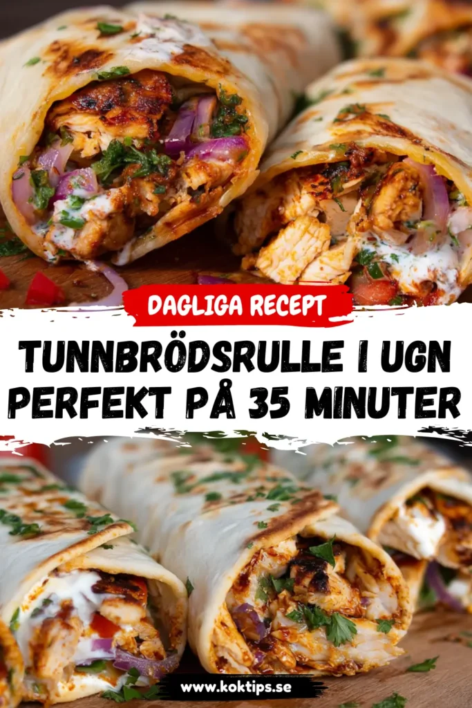 Tunnbrödsrulle i ugn: Perfekt på 35 minuter