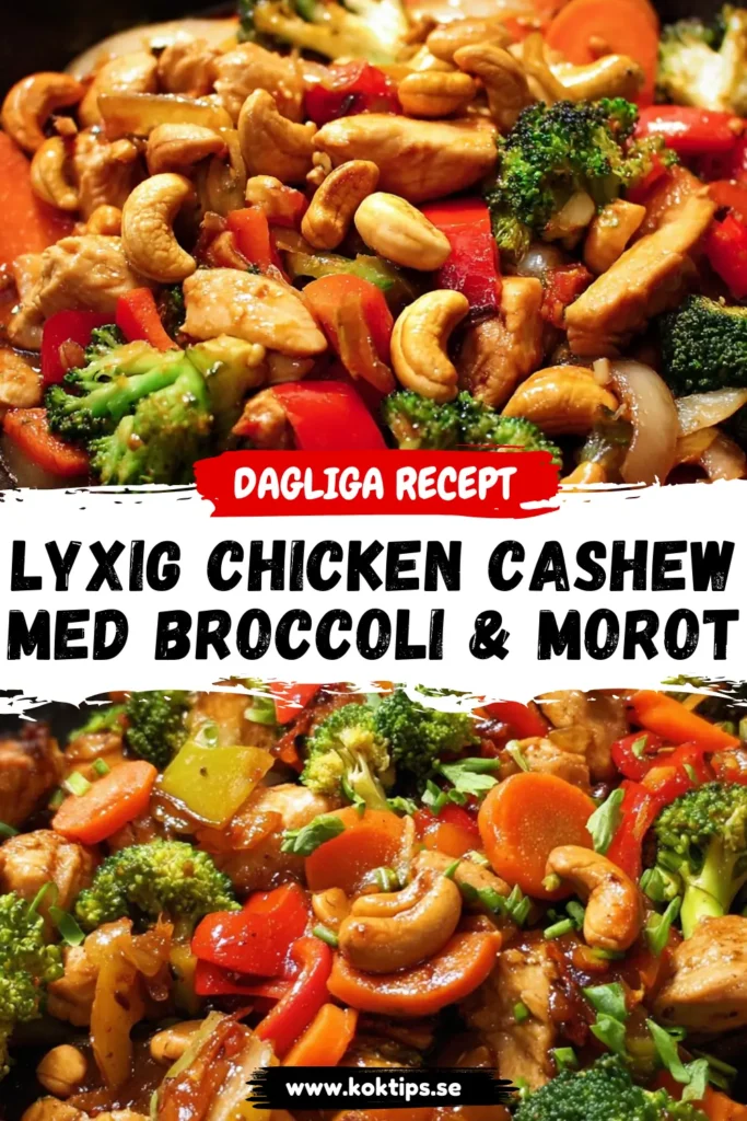 Lyxig Chicken cashew med broccoli & morot
