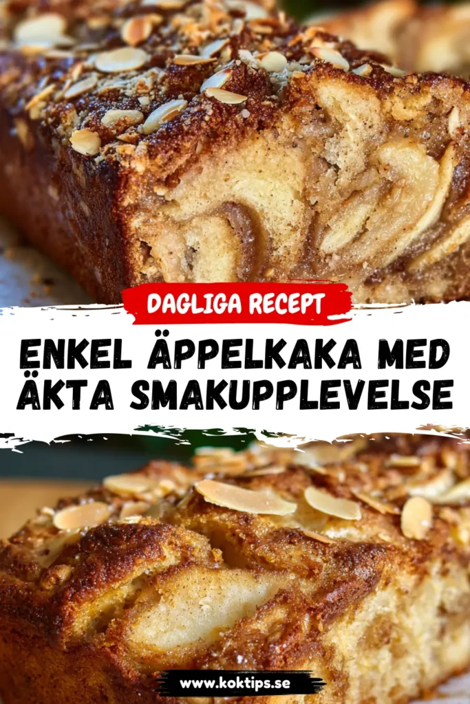Enkel äppelkaka med äkta smakupplevelse
