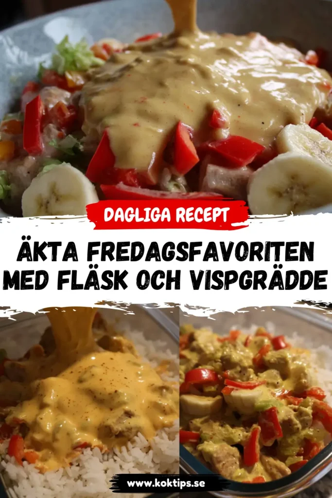 Äkta Fredagsfavoriten med fläsk och vispgrädde