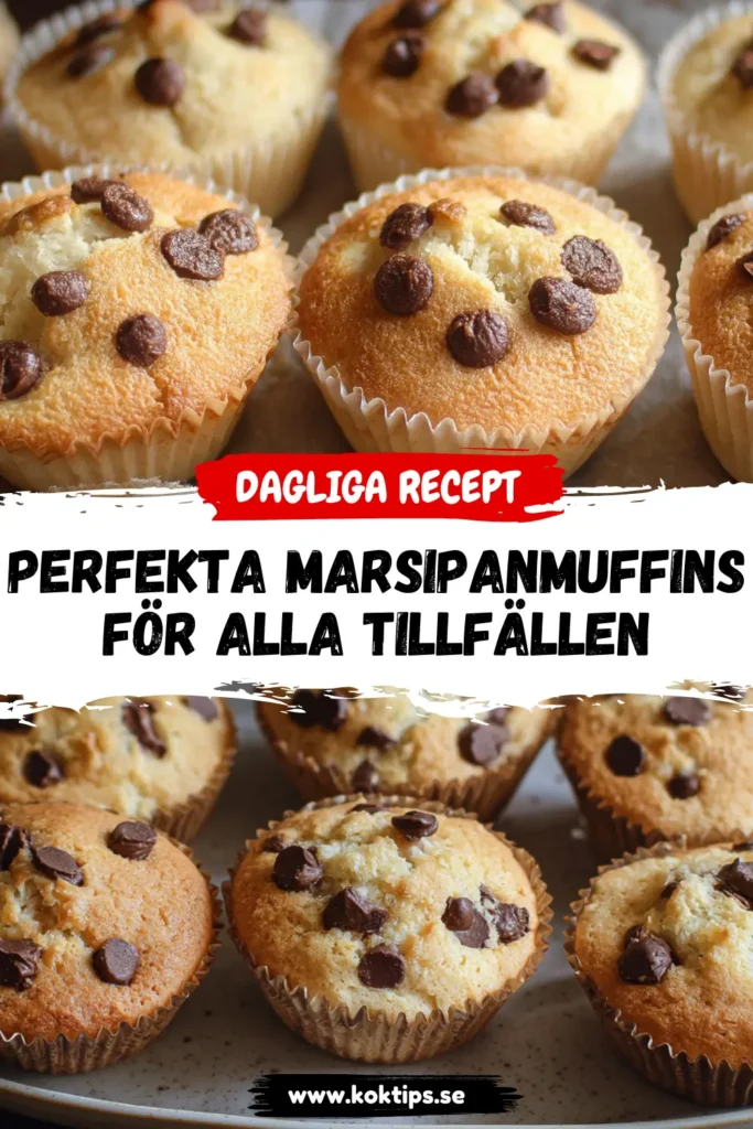 Perfekta Marsipanmuffins för Alla Tillfällen