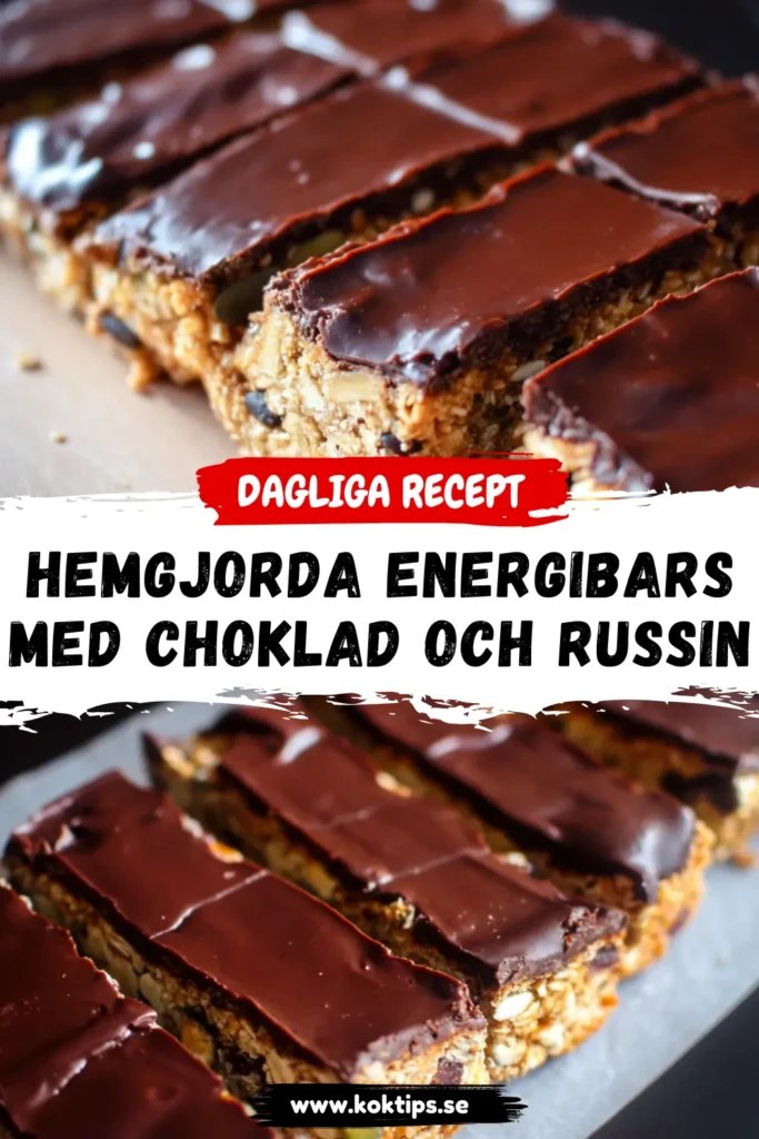Hemgjorda Energibars med Choklad och Russin