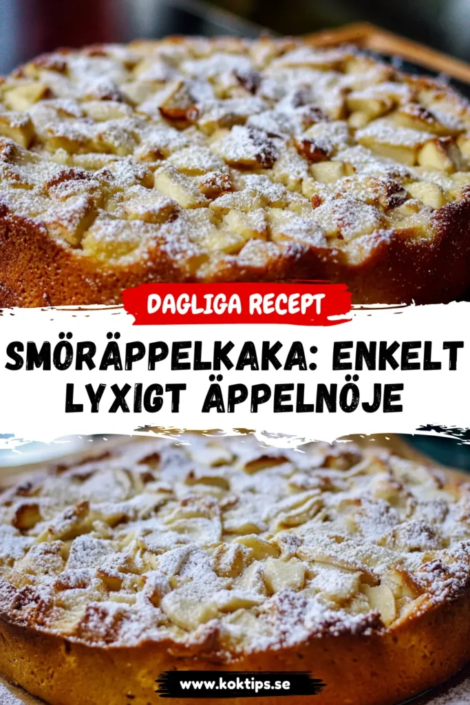 Smöräppelkaka: Enkelt & Lyxigt Äppelnöje