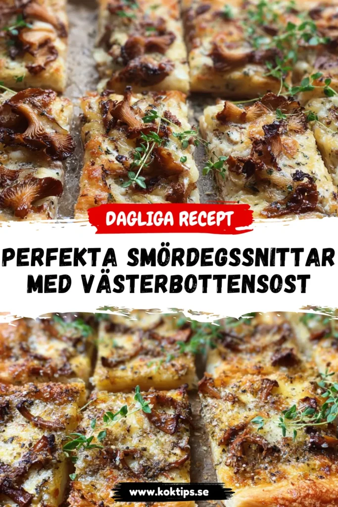 Perfekta Smördegssnittar med Västerbottensost på 30 Min