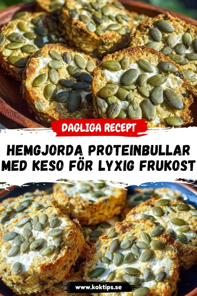 Hemgjorda proteinbullar med keso för lyxig frukost