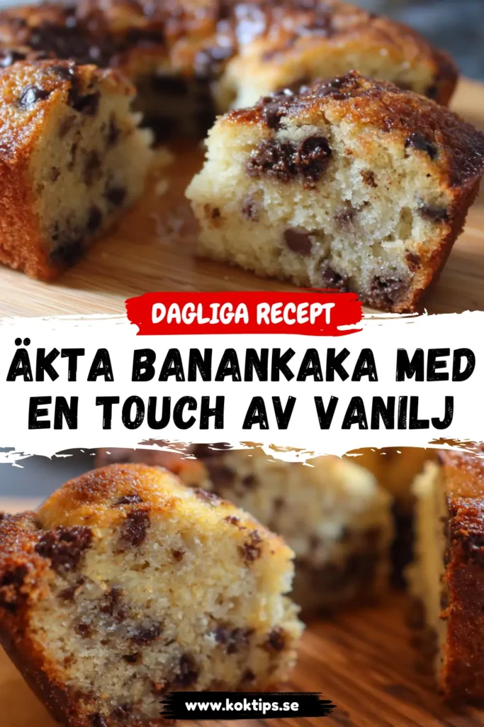 Äkta Banankaka med en touch av vanilj