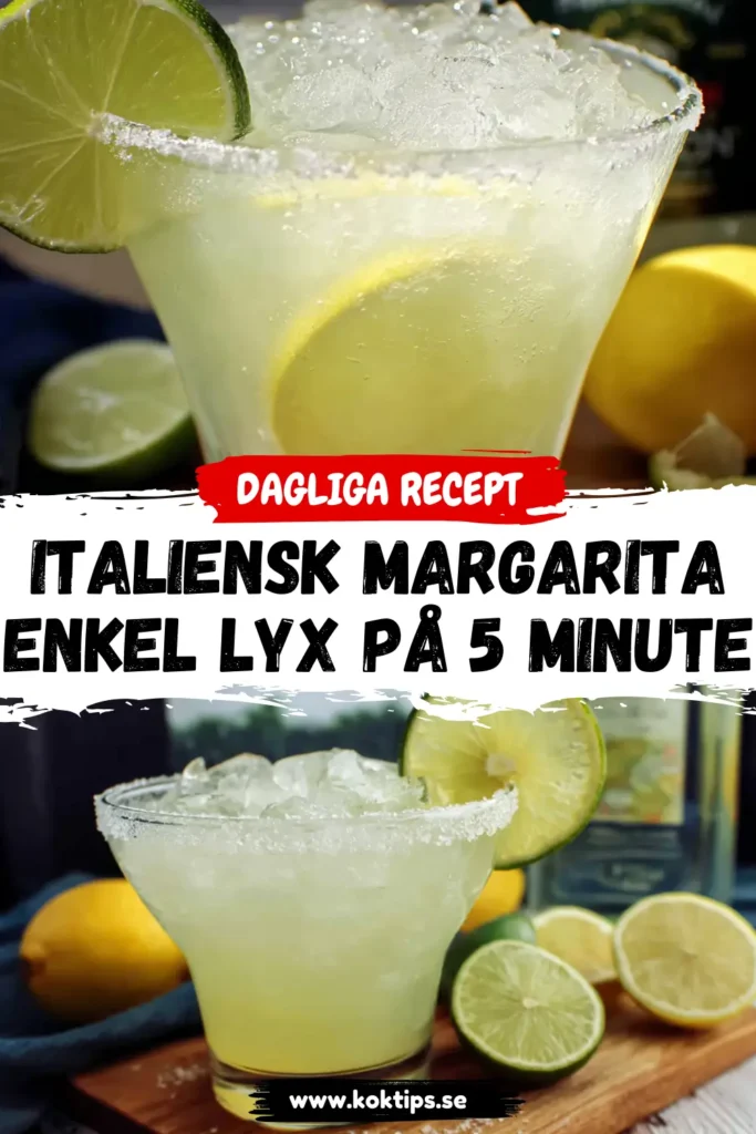 Italiensk Margarita: Enkel Lyx på 5 Minuter