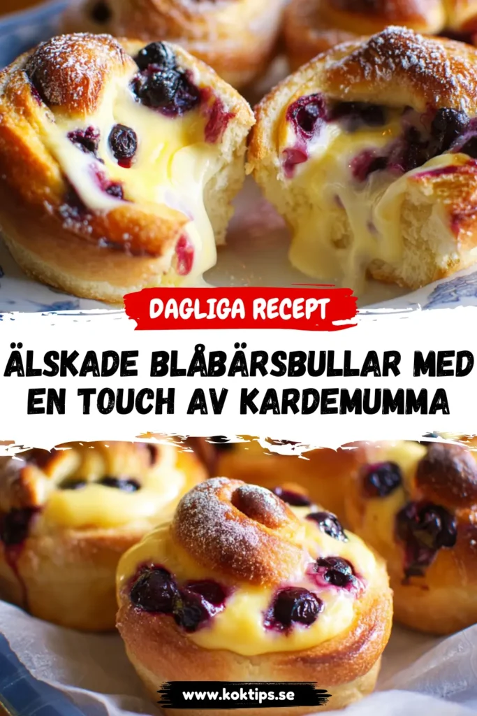 Älskade Blåbärsbullar med en touch av kardemumma